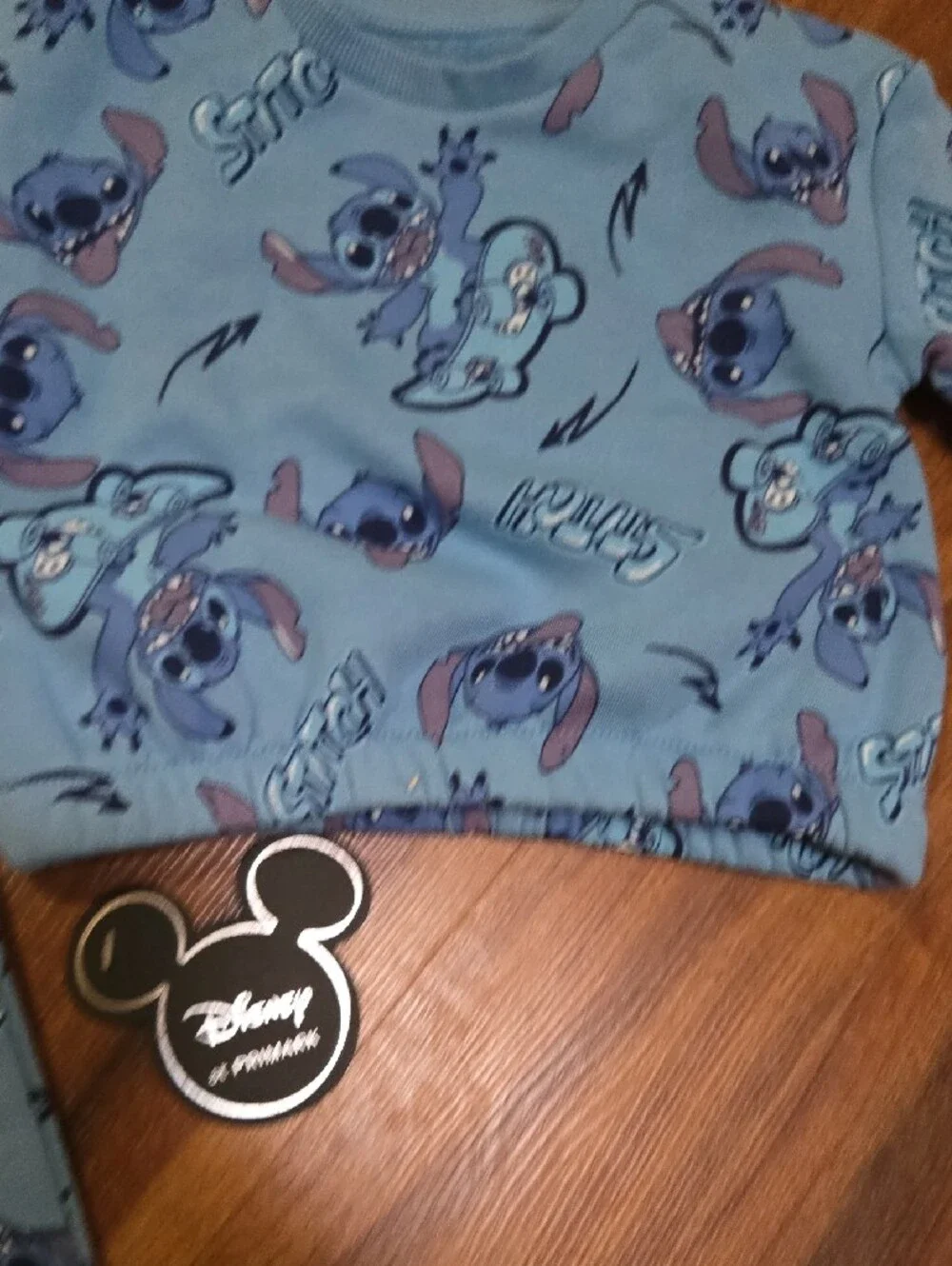 Disney Blue Stitch Kids Pajama Set Baby Boy 0 3 Months Nwt